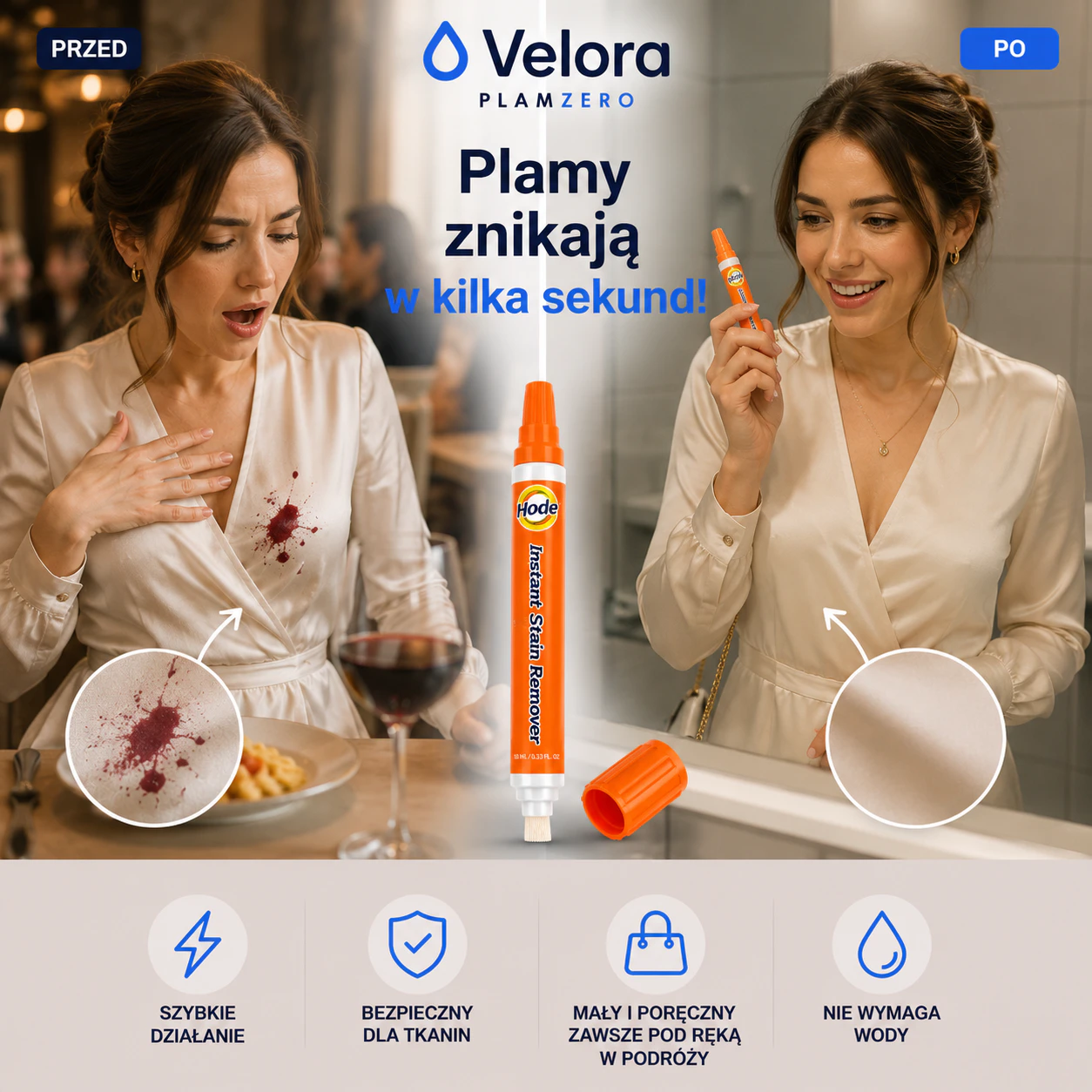 Velora PlamZero - kieszonkowy preparat do usuwania plam